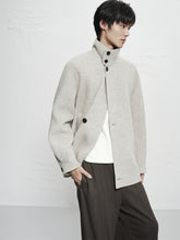 Men's Mid-Length Wool¨CCamel Hair Blend Coat